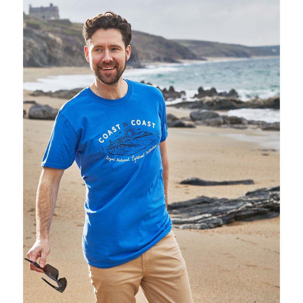 Men's RNLI T-shirt, Royal Blue | RNLI Shop