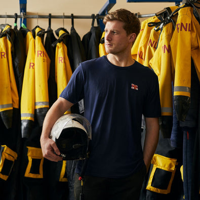 Men's RNLI Flag T-shirt, Navy