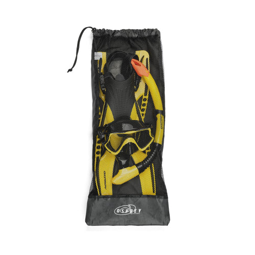 Osprey Mask, Snorkel and Fin Set, Yellow