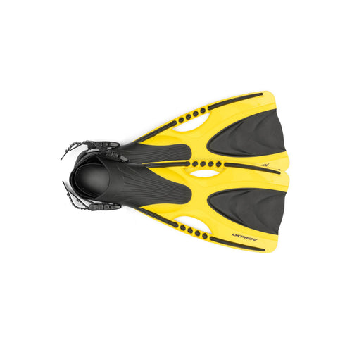 Osprey Mask, Snorkel and Fin Set, Yellow