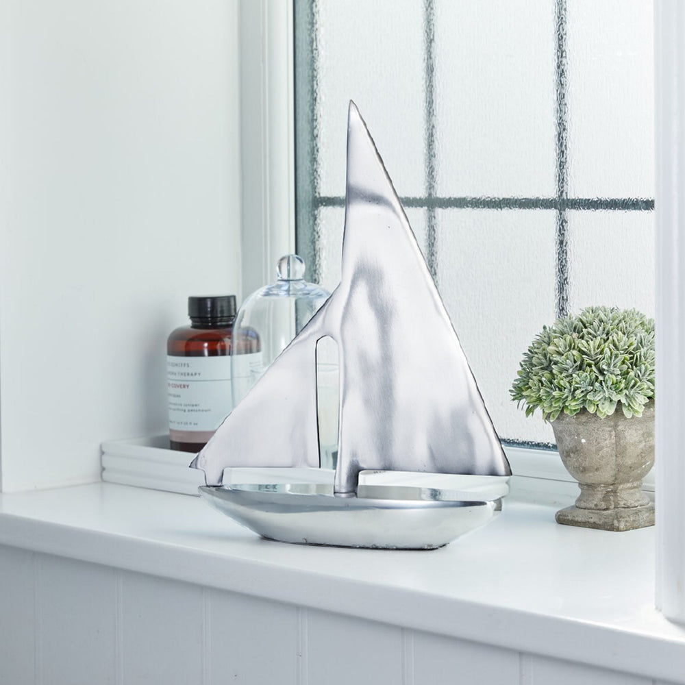 Recycled Aluminium Yacht Sculpture 