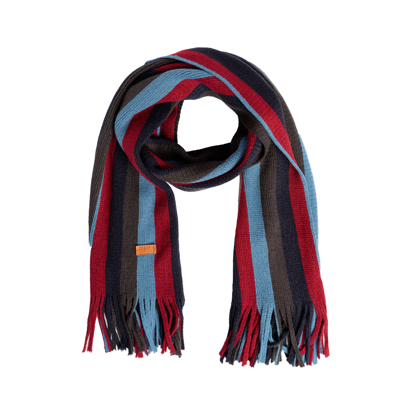 RNLI Colours Stripe Knitted Scarf | RNLI Shop