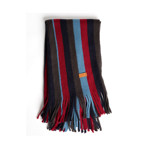 RNLI Colours Stripe Knitted Scarf