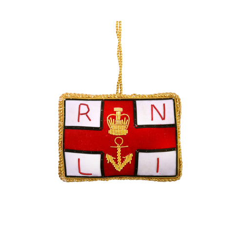 RNLI Gold Thread Christmas Decoration