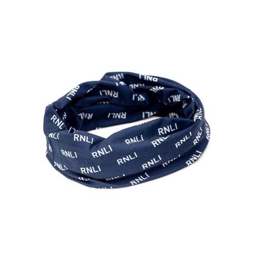 RNLI Logo Print Recycled Snood Navy