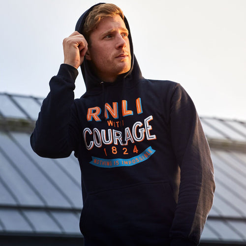 RNLI Men's Bravo Hoodie, Black