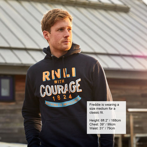 RNLI Men's Bravo Hoodie, Black
