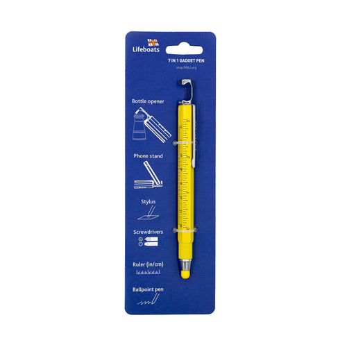 RNLI Multi Tool Pen, Yellow