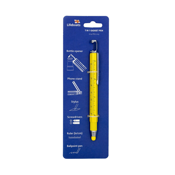 RNLI Multi Tool Pen, Yellow