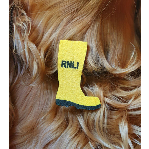 RNLI Yellow Welly Collar Charm