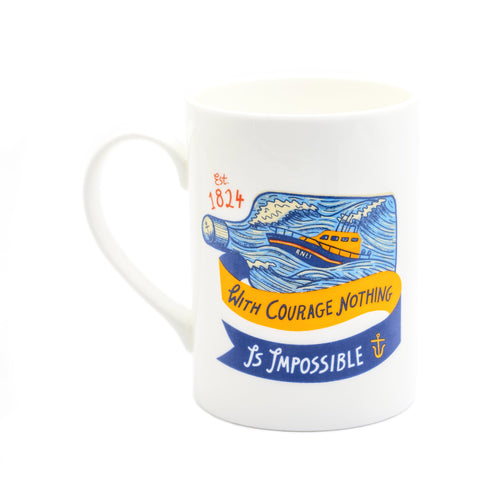 Ship in a Bottle Bone China Mug