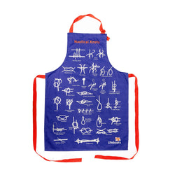 Tie Knots Apron, Navy