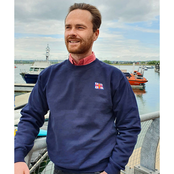 Unisex RNLI Flag Sweatshirt, Navy