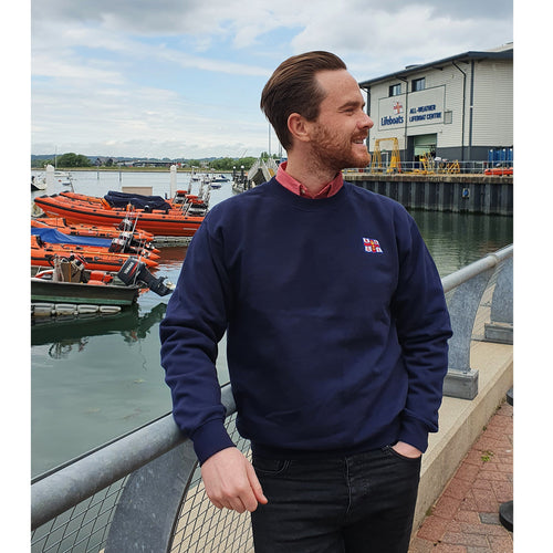 Unisex RNLI Flag Sweatshirt, Navy