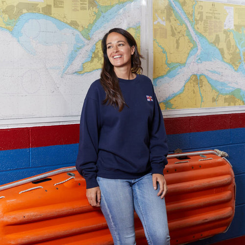 Unisex RNLI Flag Sweatshirt, Navy