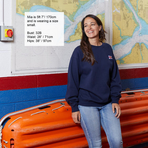 Unisex RNLI Flag Sweatshirt, Navy