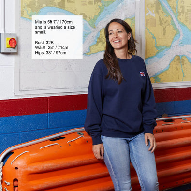 Unisex RNLI Flag Sweatshirt, Navy