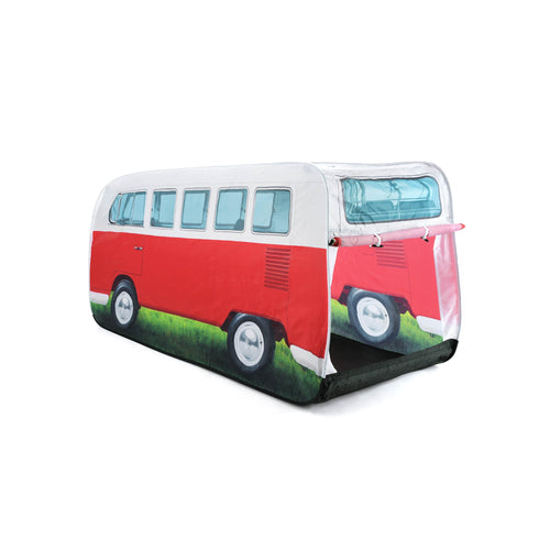 VW Campervan Kids Pop Up Play Tent, Red