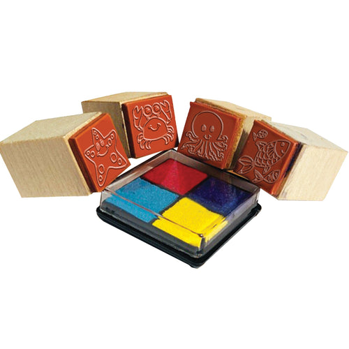 Wooden Ocean Stamp Set