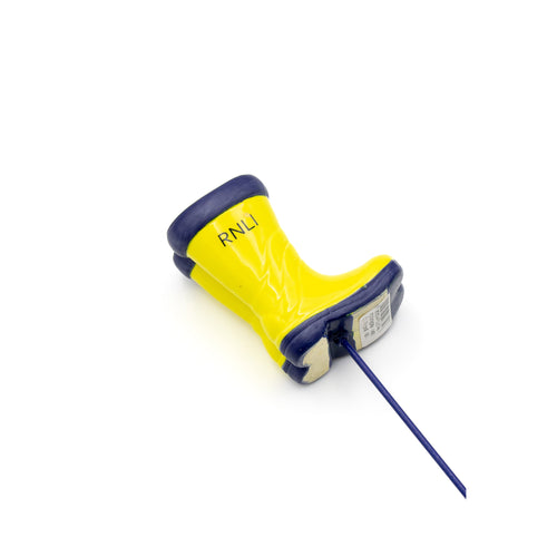 Yellow Welly Pot Decoration Stick