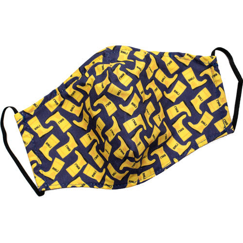 Yellow Welly Shaped Face Covering