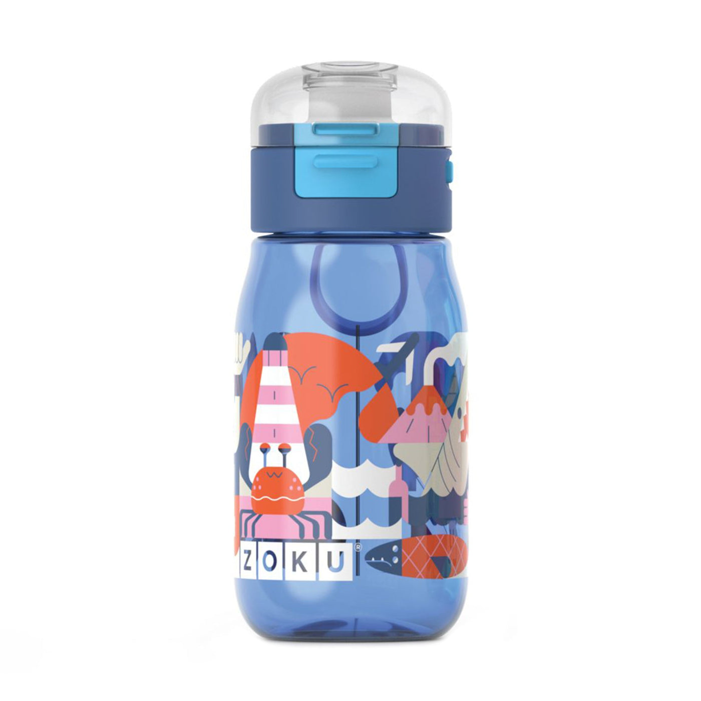 ZOKU Kids Flip Straw Bottle 400ml - Blue Shark Straw Cleaning Brush  Included - Shop HBF Store Pitchers - Pinkoi